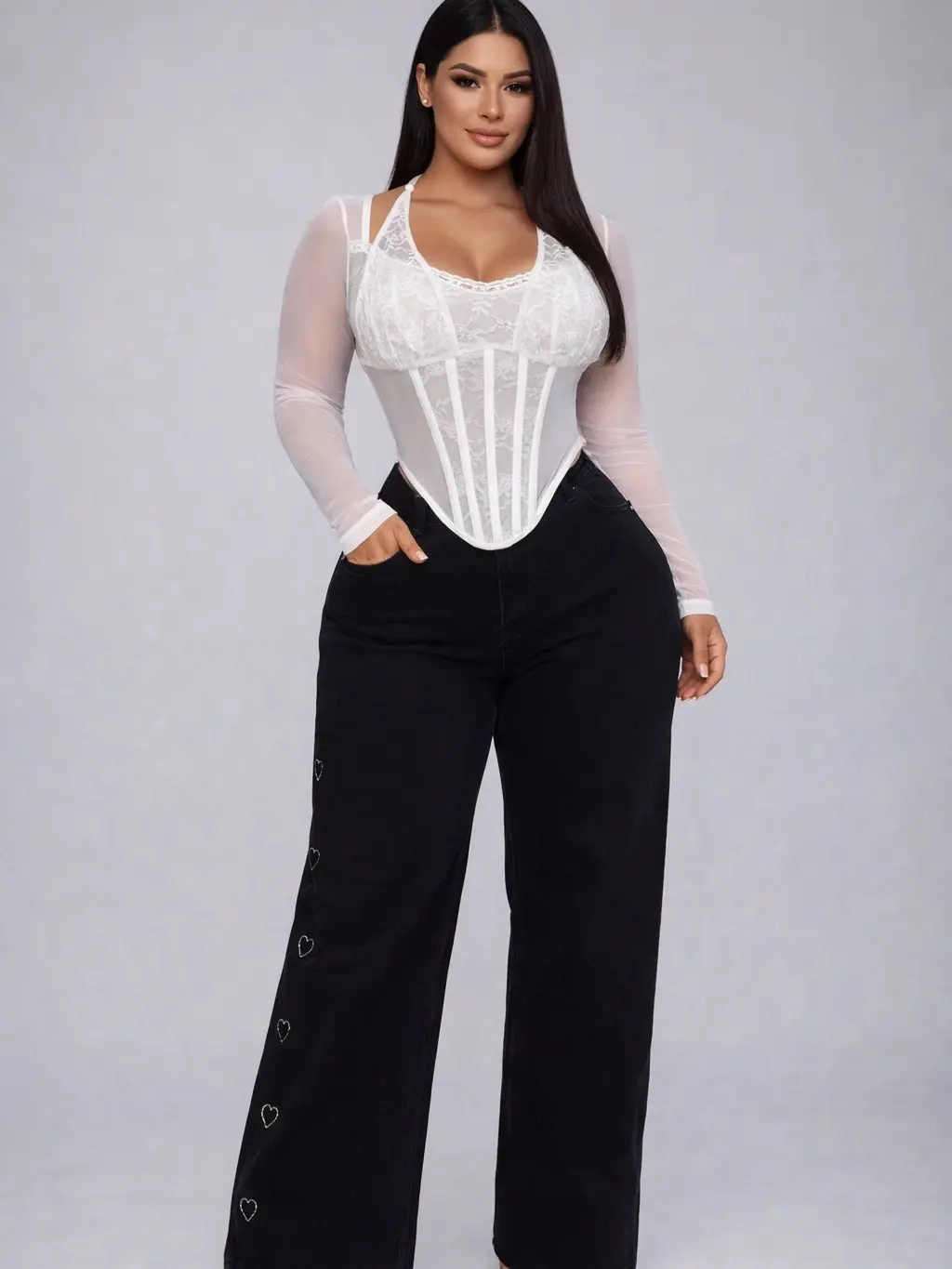 Sweetheart lace Corset Top