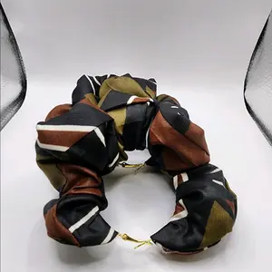 African Fabric Earring (Brown)