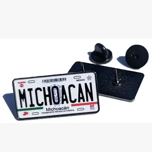 Pin Michoacan Pin For Caps Clothing Enamel Badge MICH Original Plate Mexican Pin