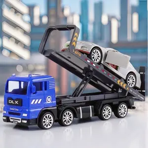 Toy Engineering Vehicle Model, Rescue Tow Truck, Fun and Educational Playset for Kids, Durable Construction and Realistic Design, Children Semi Truck
