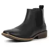 Cowboy Boots For Men Square Toe Chelsea Ankle Boots Mans Casual Western Boot Walking Shoes Footwear