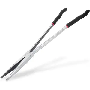 16in Needle Nose Pliers,Extra Long Needle Nose Pliers Steel Long Reach Pliers with Nonslip Handle Repairing Hand Tool for Narrow Spaces and Limited Areas