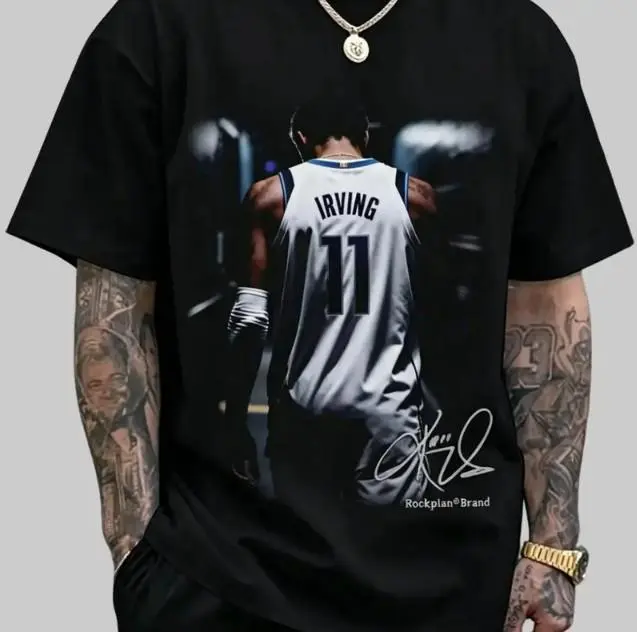 Youth and Adult Kyrie Irving Vintage Graphic T-Shirt, Retro Basketball Streetwear Tee, Heavy Cotton Unisex Shirt