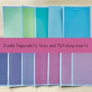 Matching Kindle Skin and Insert for Kindle Paperwhite 2021 ONLY