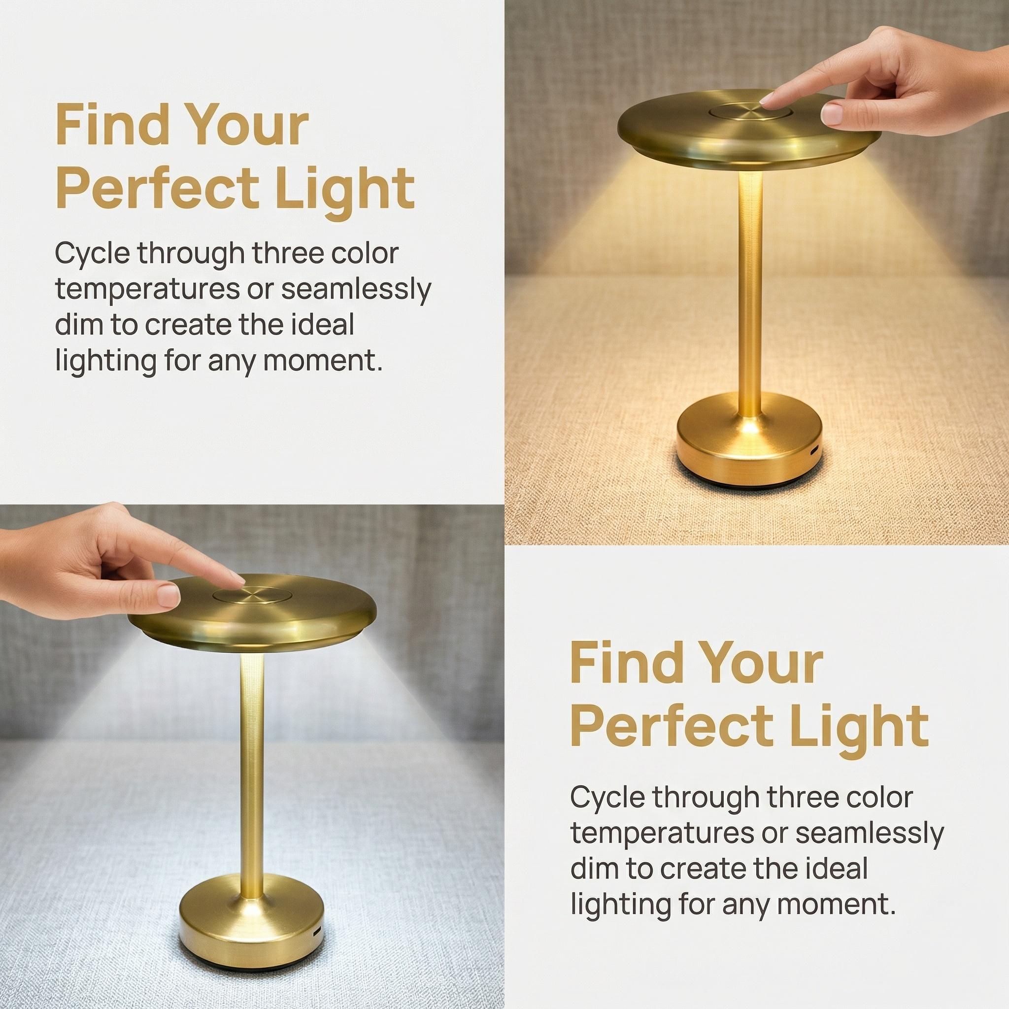 Modern Metal Table Lamp, Touch Control Ambient Bedside Light, Minimalist Desk Lamp for Bedroom Living Room Office Home Decor Modern Metal Table Lamp, Touch Control Ambient Bedside Light, Minimalist Desk Lamp for Bedroom Living Room Office Home Decor