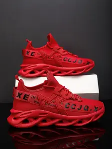 Sporty Men's Letter Print Cut Out Design Lace Up Running Air Shoes, Athletic Running Shoes, Sports Breathable Comfortable Sneakers, Men's All Match Round Toe Sports Shoes for Daily Wear, Fall Outfits, Fallfreshness