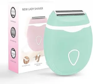 New Lady Shaver Electric Hair Removal Device, Washable Blade Trimmer, Battery-Powered,Painless Body Hair Grooming