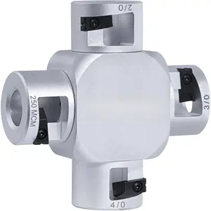 Large  Stripper (2/0-250 ),Wire Stripper for AWG 2/0 250  3/0 4/0, 4 in 1 Large Guage Wire End Insulation & Big Round  Slitter for Safe and Precise Jacket Removal