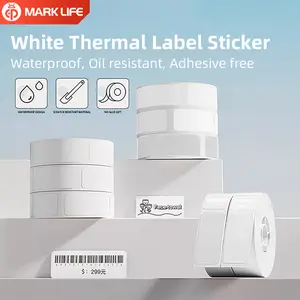 thermal label stickers, thermal label paper, self-adhesive label paper, non-adhesive label paper, suitable for P11, P12, P15, M1, D35. Can be used for gift tags and name tags, with waterproof and oil-proof features.