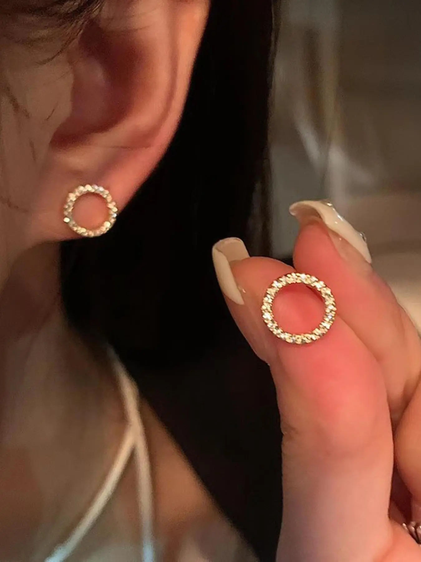 Minimalist Temperament Hoop Earrings, Fashionable Huggie Earrings, Fashionable Jewelry for Women & Girls, Trendy All-match & Exquisite Jewelry for Birthday Gift, Elegant Minimalist Earrings
