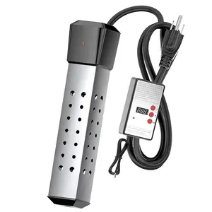 2000W Immersion Water Heater with Thermostat, Portable Submersible Electric Water Heater with 304 Stainless Guard for Inflatable Above Ground Pool Kiddie Pool Bucket Bathtub