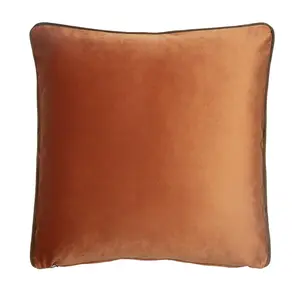 The Piped Pillow - Amber/Chocolate