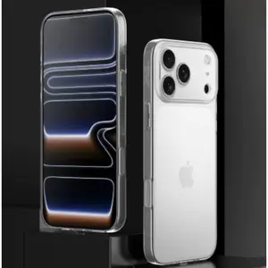 AI Camera Button Case for iPhone 17 Pro & Pro Max – Ultra-Thin Clear Magnetic Cover with Smart Photo Key, Anti-Yellowing & Wireless Charging Compatible Advanced Fashion Full Body Aluminum Phone Lens Protector Gradient Silicone Design soft