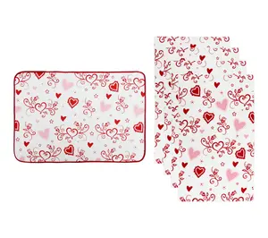 Temp-tations XL Drying Mat and 4-Piece Microfiber Towel Set