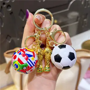 1PC/3PCS World Cup Trophy Keychain Soccer Souvenir, Bag Pendant, Small Gift For Football Fans，party gifts，party decoration