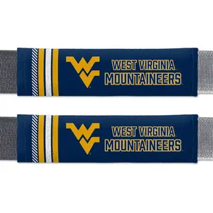 212 MAIN West Virginia Mountaineers Rally Design Seat Belt Pads, Sports Collectibles Accessory, Car Interior Accessory