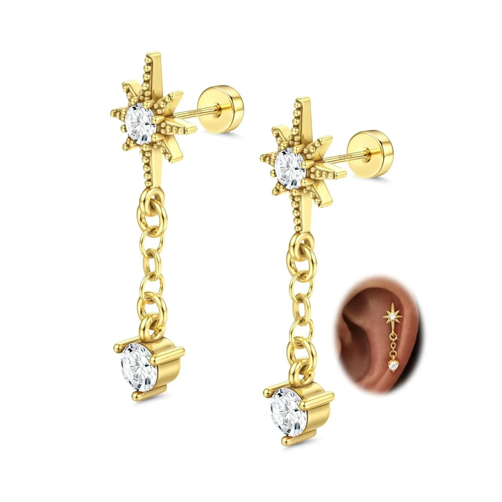 Gold-dangle