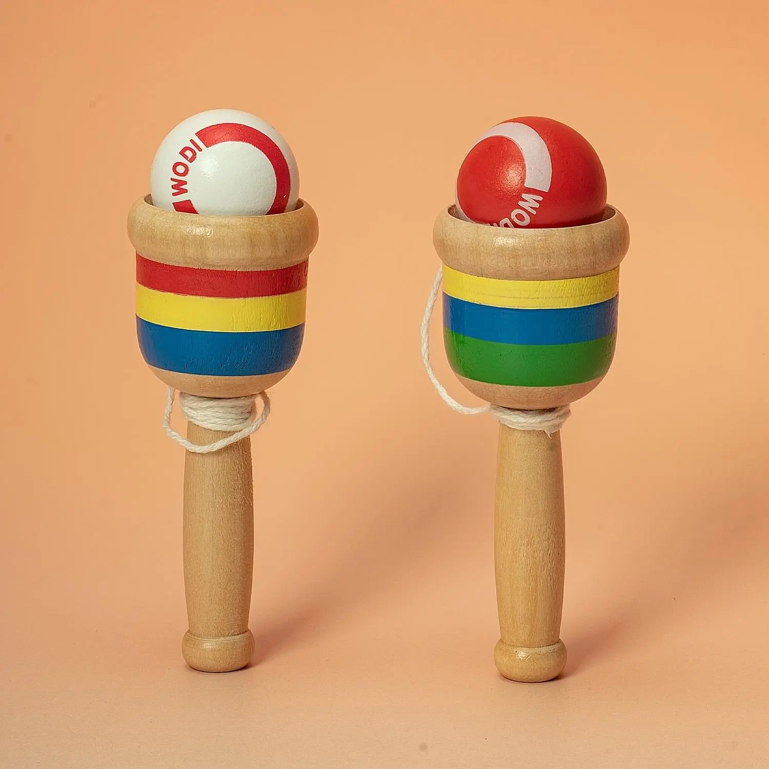 Skill Cup Sword and Ball Hand-Eye Coordination Wooden Toy Traditional Game Competition Item
