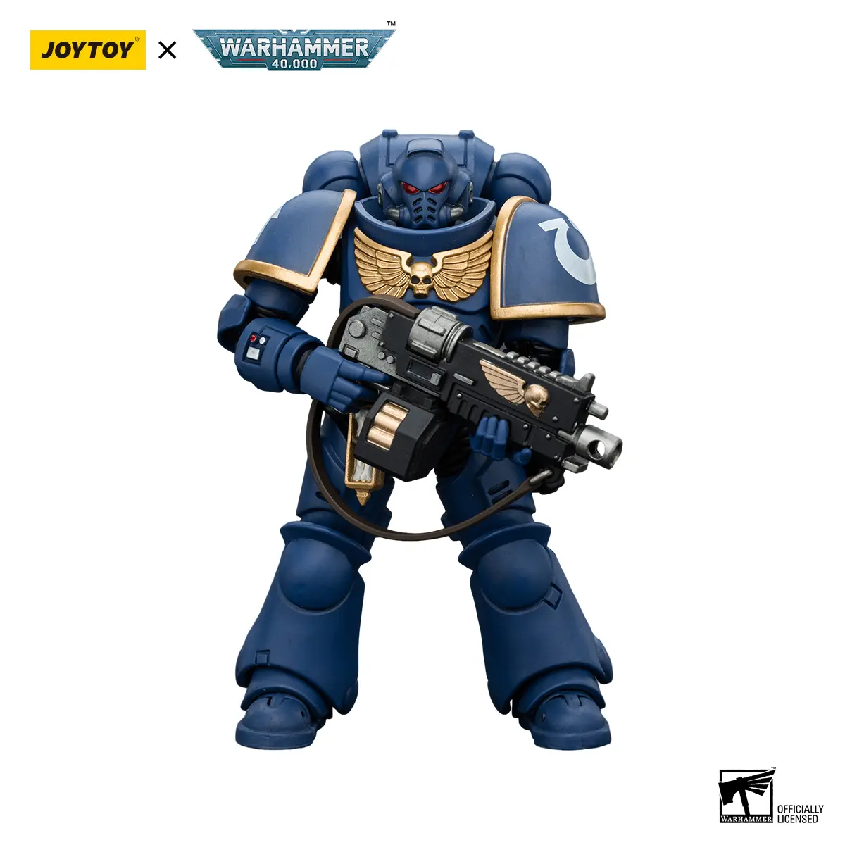 JOYTOY Warhammer 40000 1/18 Ultramarines Intercessors Premium Collectible PVC Themed Figure, JT6632 Action Toy