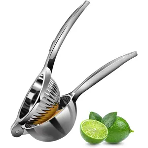 lemon Squeezer, Max Extraction Hand Press Lemon Juicer, Heavy Duty Manual Orange Juicer, Sturdy Metal Lime Squeezer, Durable Handheld Citrus Fruit Squeezer for Kitchen Bar, Exprimidor De Limones