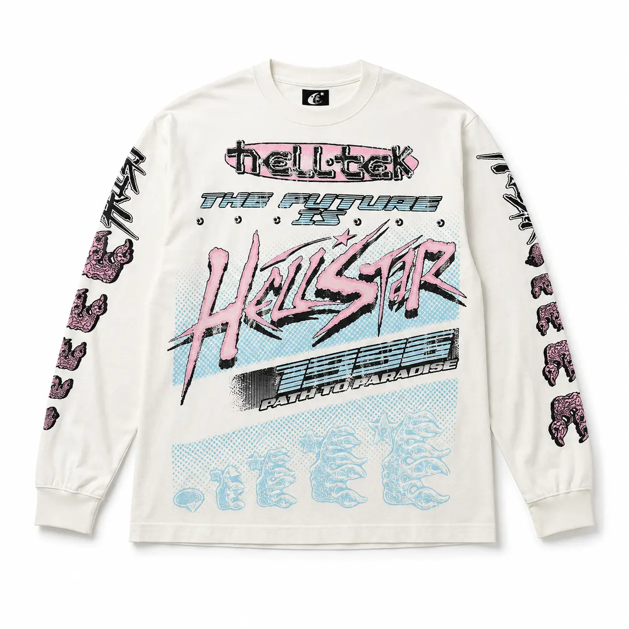 Hellstar Brain Racer Long-Sleeve Tee 'White'