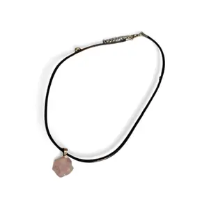 Raw Amethyst Crystal Cord Necklace | Pipers Treasures