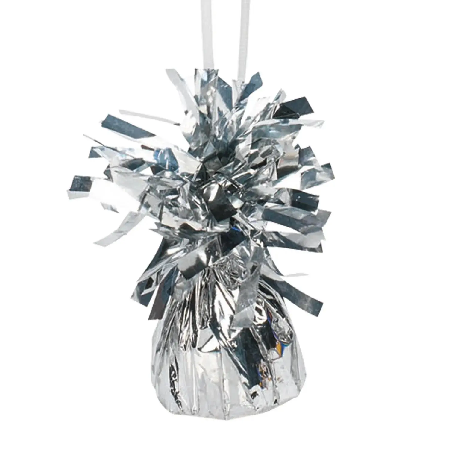 Bulk  12 Pc. Silver Metallic Balloon Weights