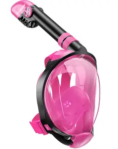 Greatever G2 Full Face Snorkel Mask for Adults, Foldable Design with Panoramic View, Anti-Fog & Anti-Leak, Camera Mount Included