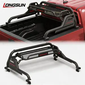 Longsun Truck Roll Bar Adjustable Chase Rack for Full-Size Trucks, Heavy Duty Sport Bar Compatible with CHEVROLET COLORADO，TOYOTA TACOMA，NISSAN FRONTIER，JEEP GLADIATOR，GMG CANYON，FORD RANGER，HONDA RIDGELINE，  No-Drill Installation license