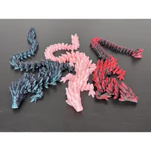 Mini Gem Dragons 3D printed in PLA Trio