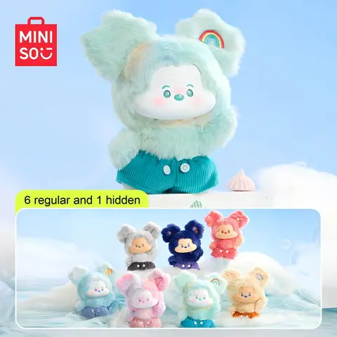 Disney Mickey Cloud Themed Series 19cm Vinyl-Plastic Plush Blind Box - Sealed Hobby Box, Metal Keyring Clip, Rare Bright Star Collectible, Polyester Accents, Blind Bag Unboxing Surprise, Bag Decoration, Holiday Gift