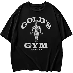Gold's Gym Venice Beach Vintage Graphic Tee, Classic Design for Fitness Fans, Crafted with Soft Cotton for Everyday Comfort, Menswear Top t0121