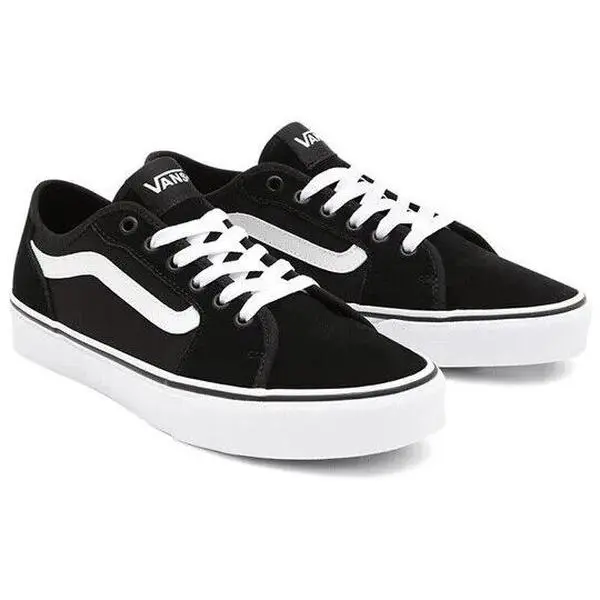 Vans Filmore Decon Sneaker in Black/White Leather | Men's