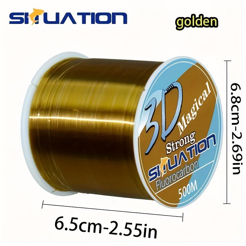 SIIUATION White Nylon Fishing Line 500 Meters 547YDS Giant Fishing Line Large Fishing Line Main And Auxiliary Universal Fishing Line Ultra Soft Fishing Line Ultra Stretch Nylon Line 6LB 10LB 15LB 20LB 30LB 40LB