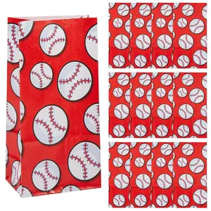 5 1/4" x 10" Baseball Paper Treat Bags - 12 Pc.