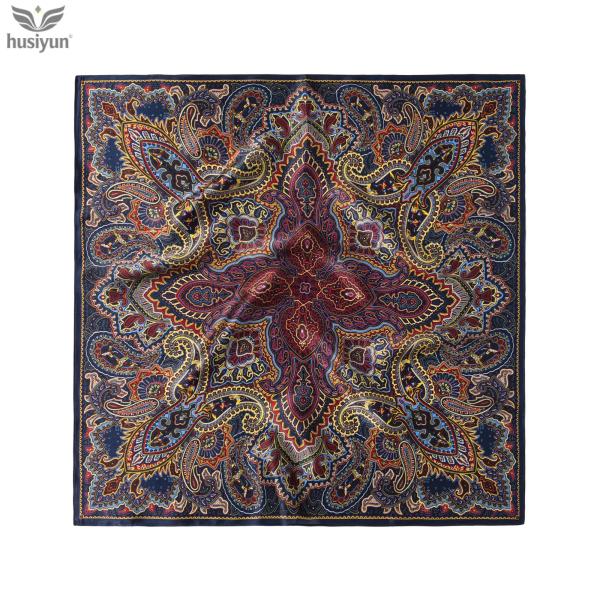 Vintage Paisley Silk Scarf – Outfit Upgrade New 2026 silk scarf — versatile medium square scarf for spring/autumn, 100% mulberry silk, ethnic-style decorative small handkerchief dragon scarf