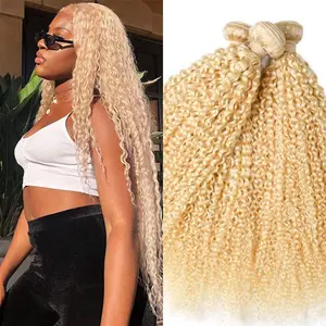 3 Bundles Curly 613 Blonde