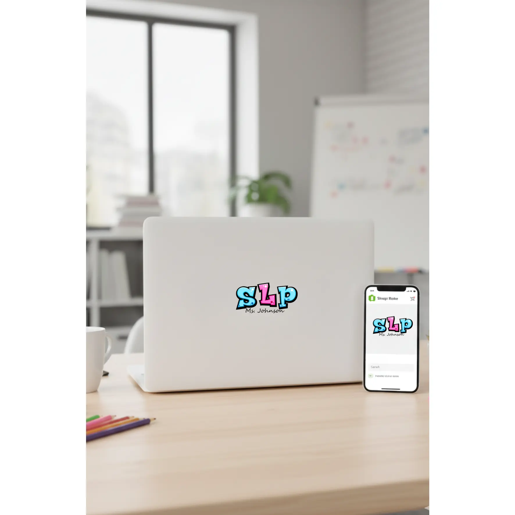 Personalized SLP Sticker – Custom Name