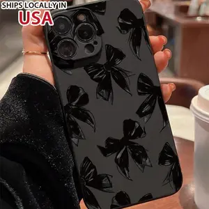 Bowknot Pattern Phone Case, Shockproof Decorative Phone Protector Cover, Phone Accessories Compatible with iPhone 6 7 11 12 13 14 15 Series