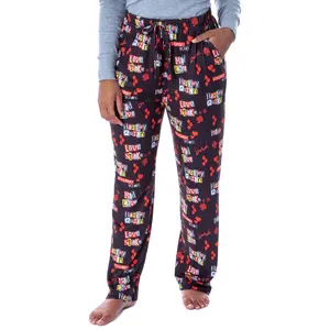 DC Comics Women's Harley Quinn Love Stinks Loungewear Pajama Pants