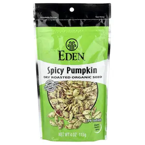 Eden Foods Organic Spicy Pumpkin Seeds, Dry Roasted, 4 oz (113 g)