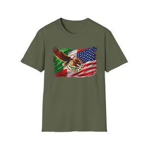Mexican American Flag T-Shirt | USA Mexico Bicultural Pride