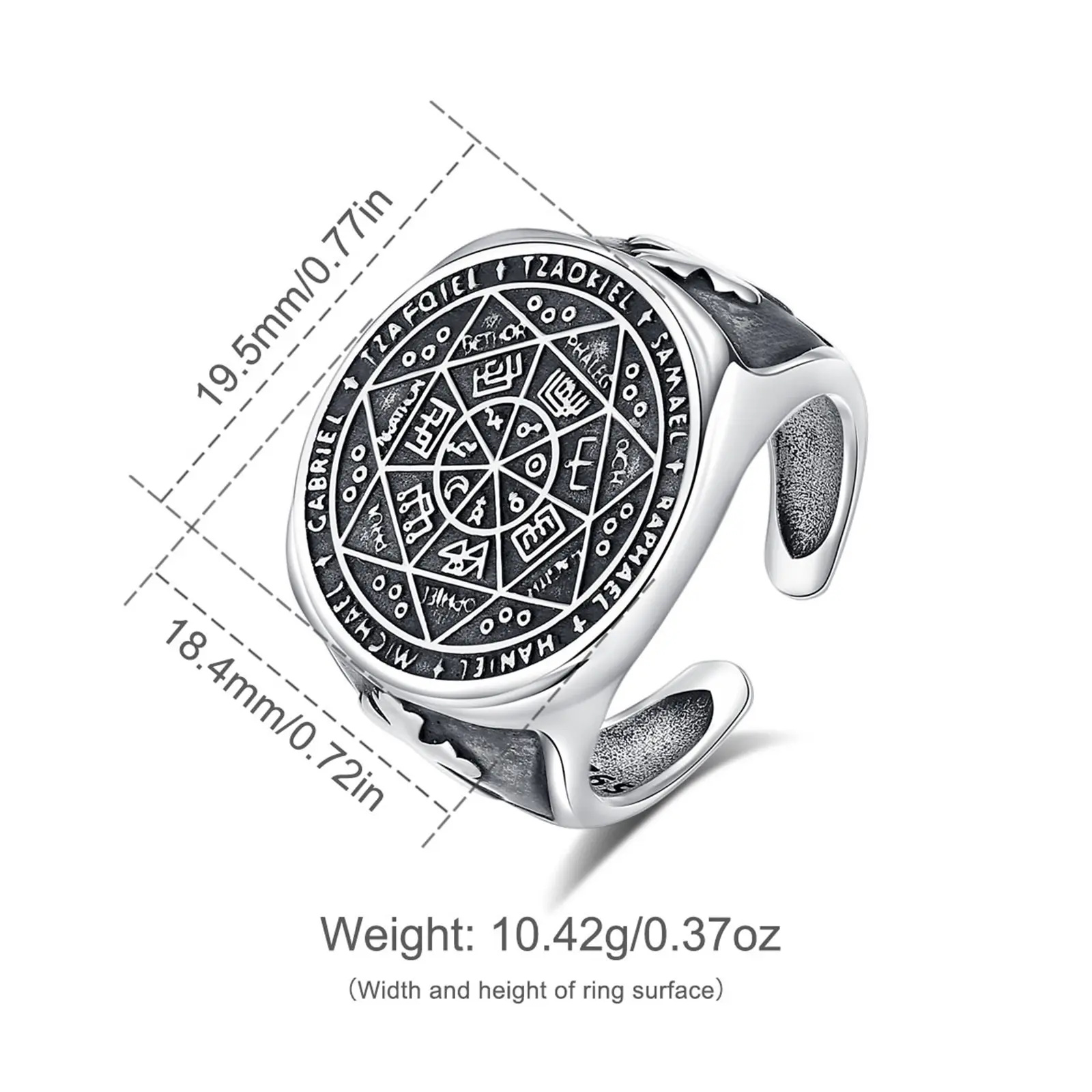 Antique Seven Archangel Ring