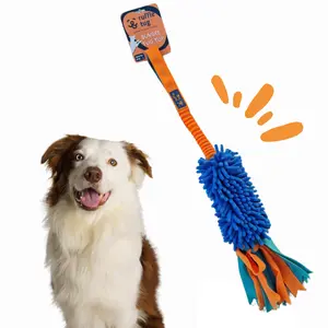 Ruffle Tug Plush Tug Toy    |    Dog Toys | Tug Toy | Dog Games | Bungee Dog Toy | Dog Enrichment Toys | Interactive Dog Toys |Mentally Stimulating Toys for Dogs | Dog Birthday Present