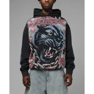 Loiter Panther Airbrush Hoodie Black