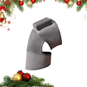 New knee massager with electric vibration, knee and shoulder pads, knee hot compress, warmth and heat, knee massager, a great item for sports enthusiasts, Usb Rechargeable Massagers