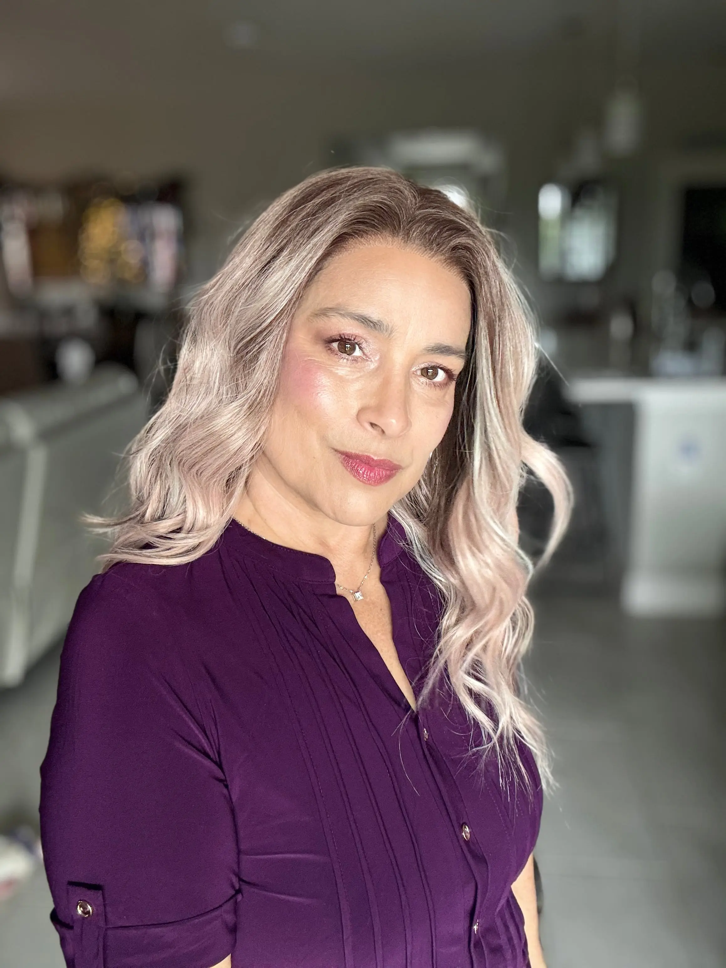 CARKIRA Violet 20" Lace Front Wig in Amalfi Apricot, Long Natural Wave Synthetic Wig for Women, Glueless & Heat Resistant with 13x4 Lace, Natural Wave Wig, Heat Resistant Wig