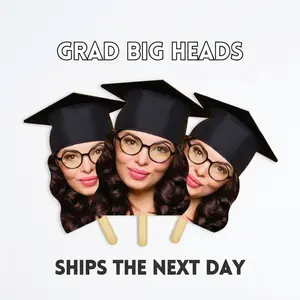 Graduation 2026 Big Heads on a Stick, Face on a Stick, Graduation Fan, Class of 2026, Fat Head Cut Out Sign, Gift for Graduate