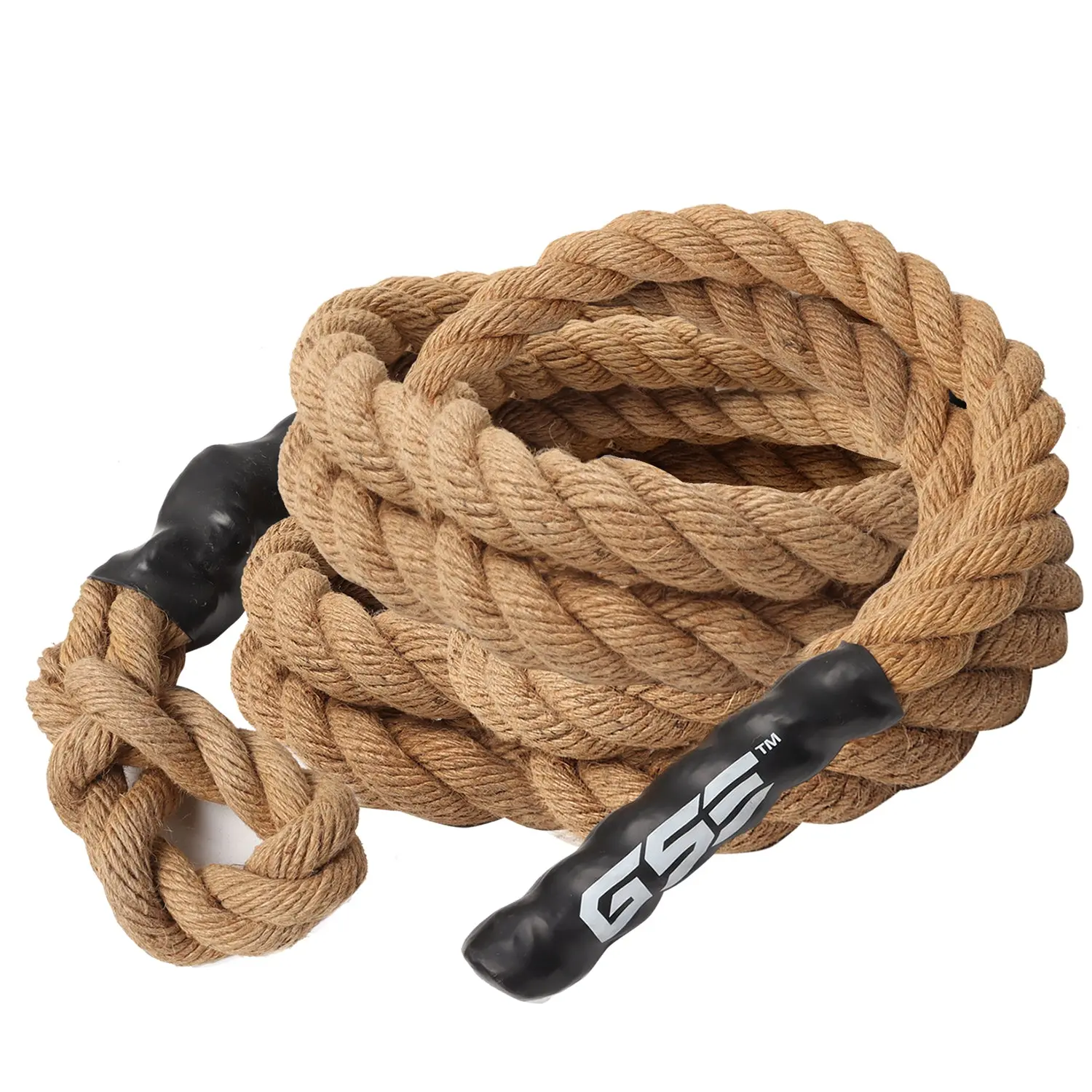 Sisal Gym Fitness Battle Climbing Ropes, 1.5" Workout Ropes (6ft-50ft)