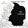 2 Pcs Wedding Arch Cover Arch Background Elastic Fiber Cover Without Balloons, Round Chiara Backdrop Stand Cover for Wedding Birthday Party Decor Wedding Arched Backdrop Party Decoration Supplies Wedding Party Decorations